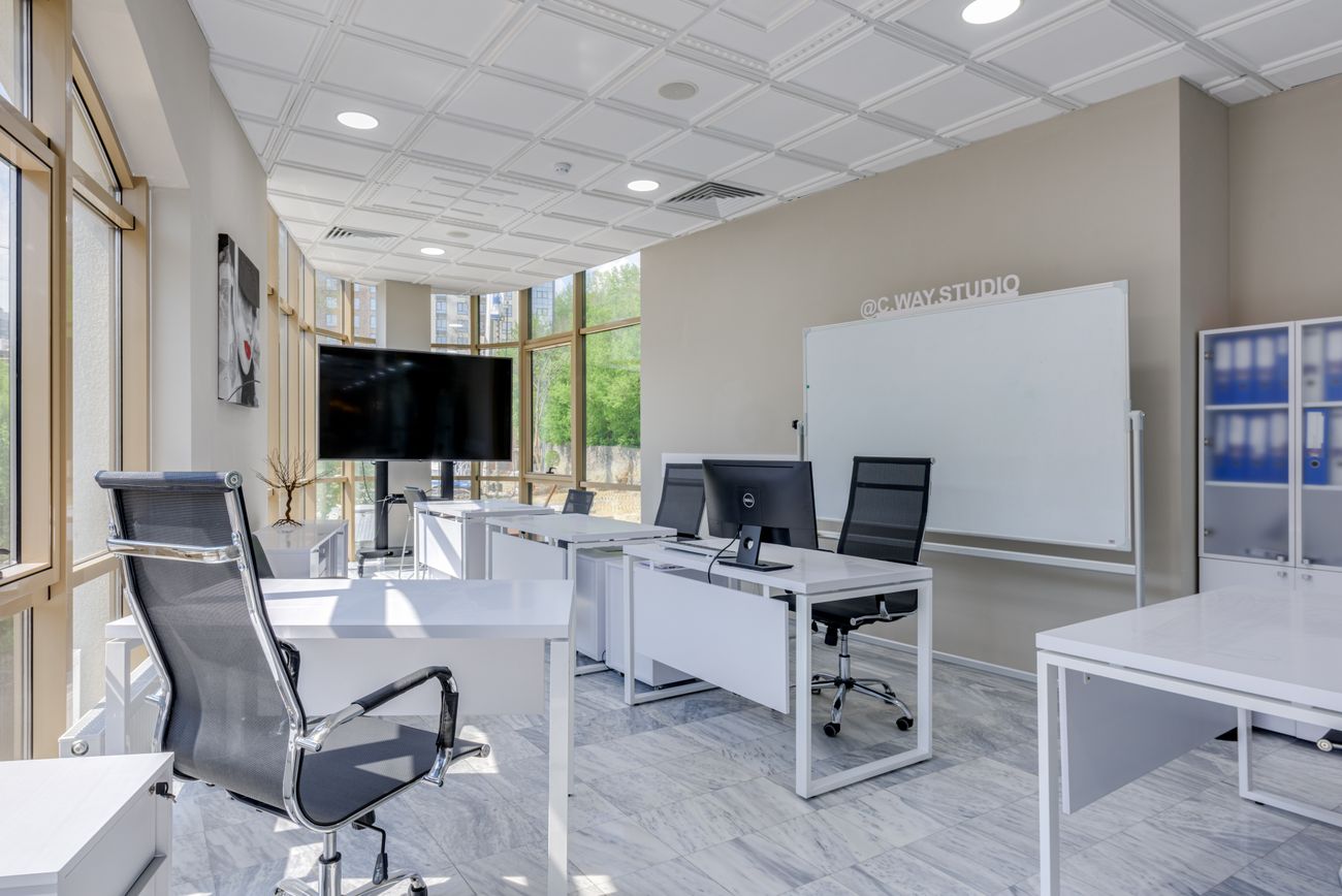 A bright, productive modern office
